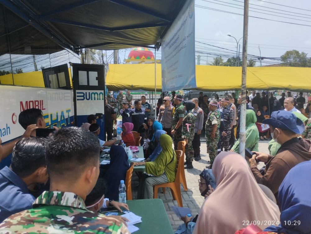 Mobil Sehat PT Timah Hadir dalam Bakti Sosial dan Bakti Sehat Korem 045 Gaya, Ratusan Warga Ikut Berobat 