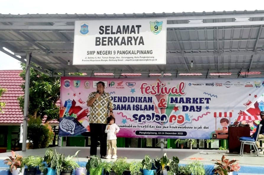 Rio Setiady Apresiasi SMPN 9 Pangkalpinang Gelar Festival Agama Islam dan Market Day