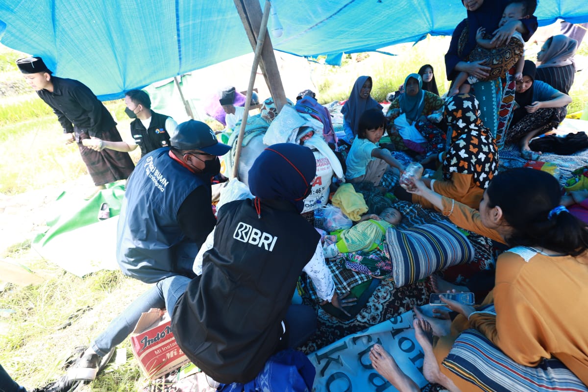 BRI Peduli Salurkan Bantuan untuk Korban Gempa Cianjur 