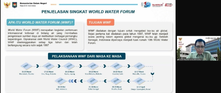 Pj Sekda Ikuti Rakor Bahas Persiapan World Water Forum ke-10