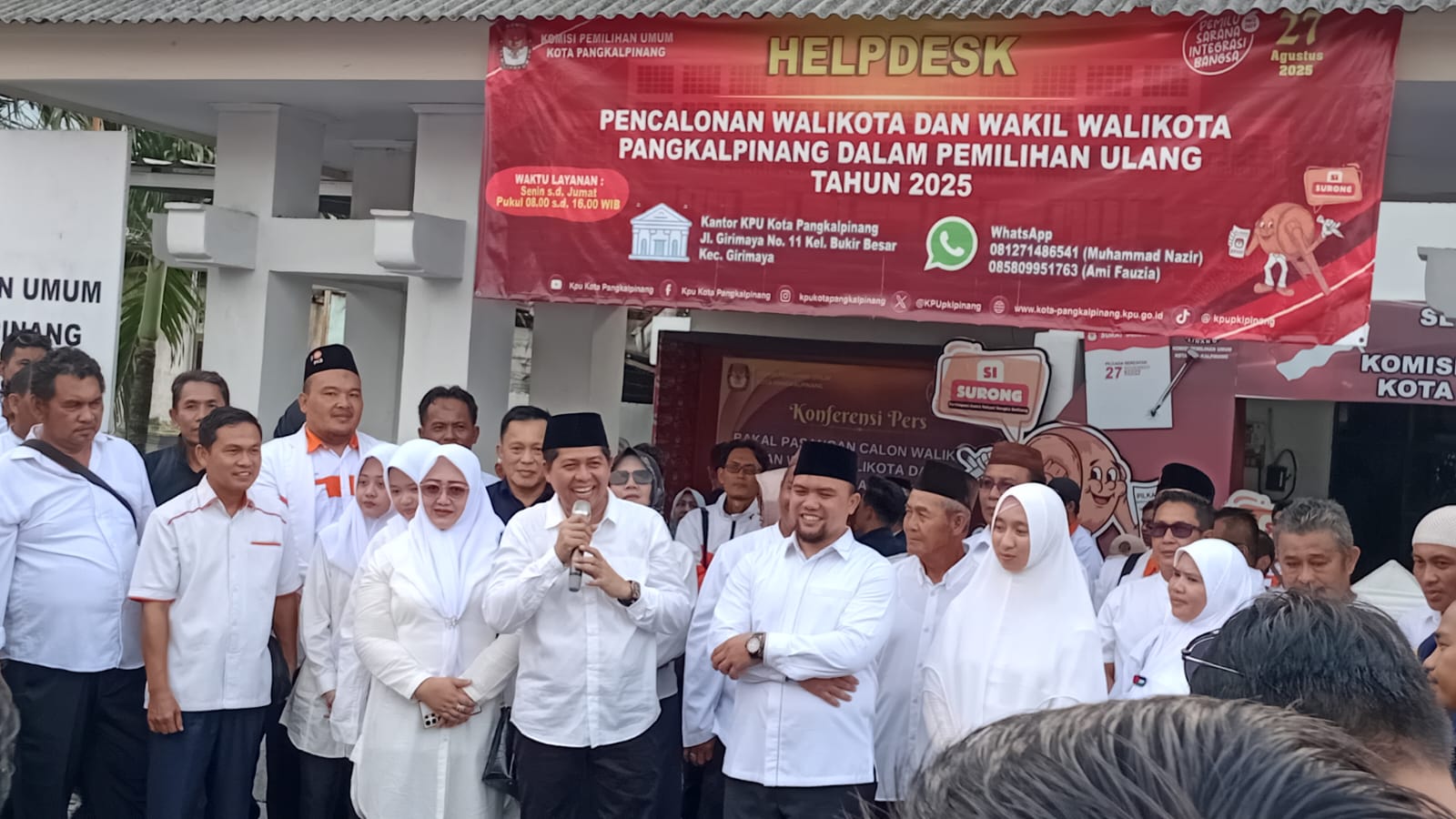 Resmi Daftar ke KPU, Pasangan Berbenah Yakin Mampu Benahi Pangkalpinang