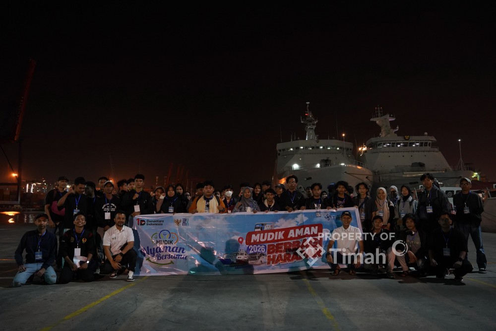 PT Timah Bersama TNI AL, Pemprov Babel dan Bank Sumsel Babel Berangkatkan Ribuan Pemudik Menuju Babel