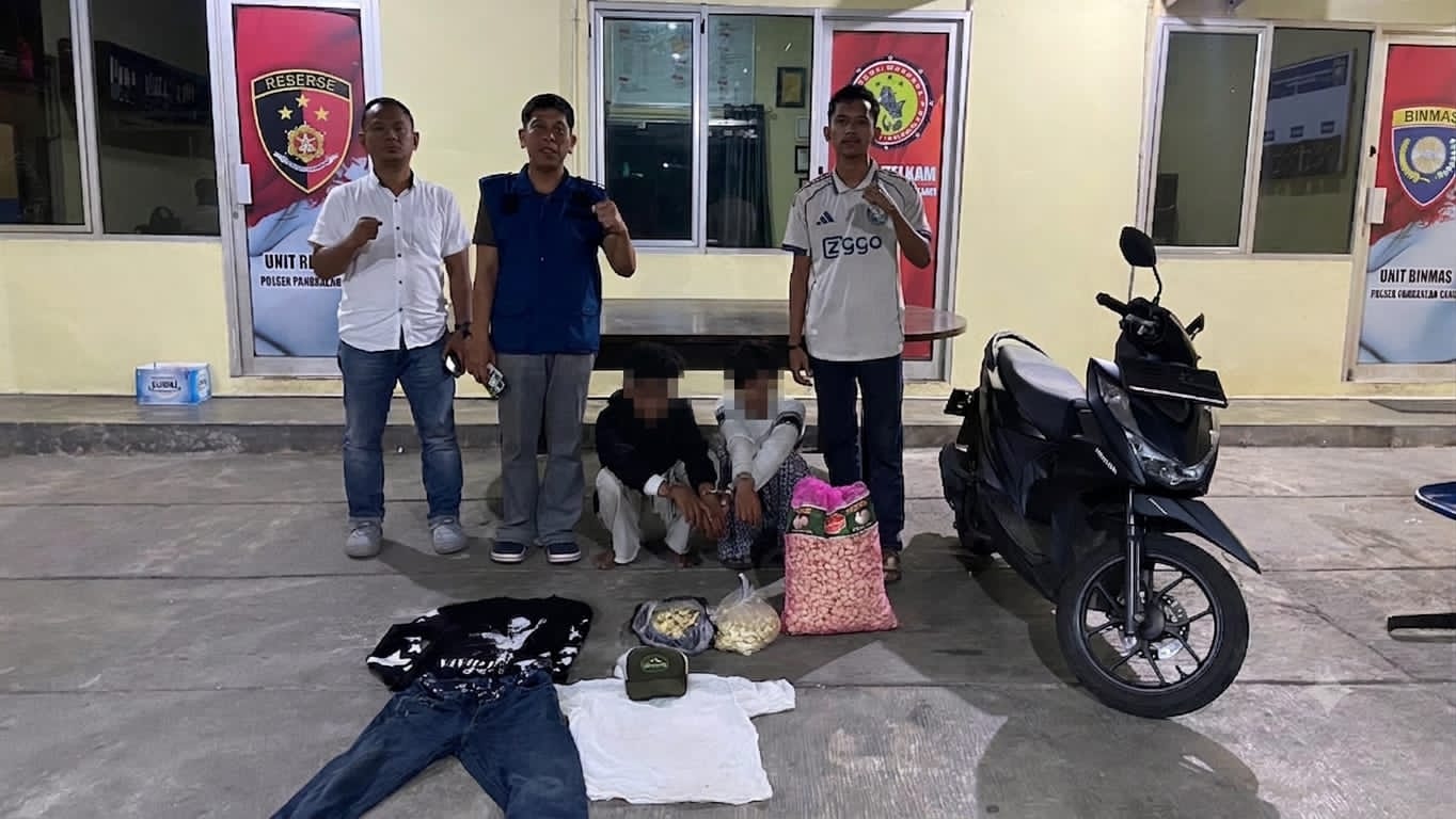 Curi Sekarung Bawang Putih, Dua Remaja Diamankan Tim URC Polresta Pangkalpinang