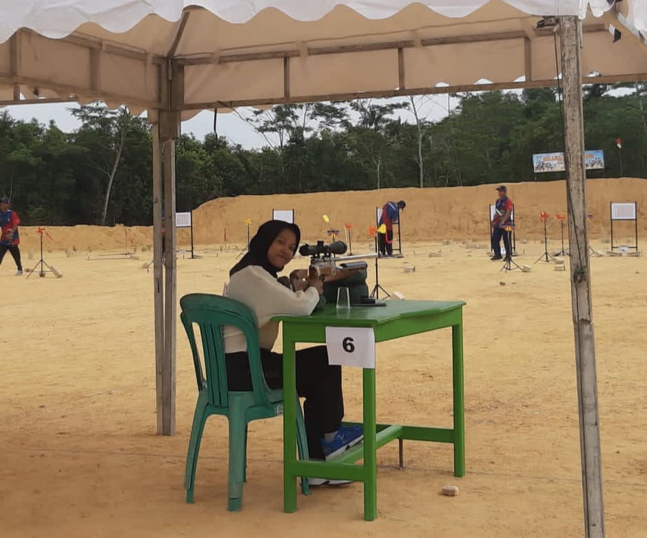 Halimah, Sniper Putri Desa Cit Sumbang 2 Emas untuk Bangka 