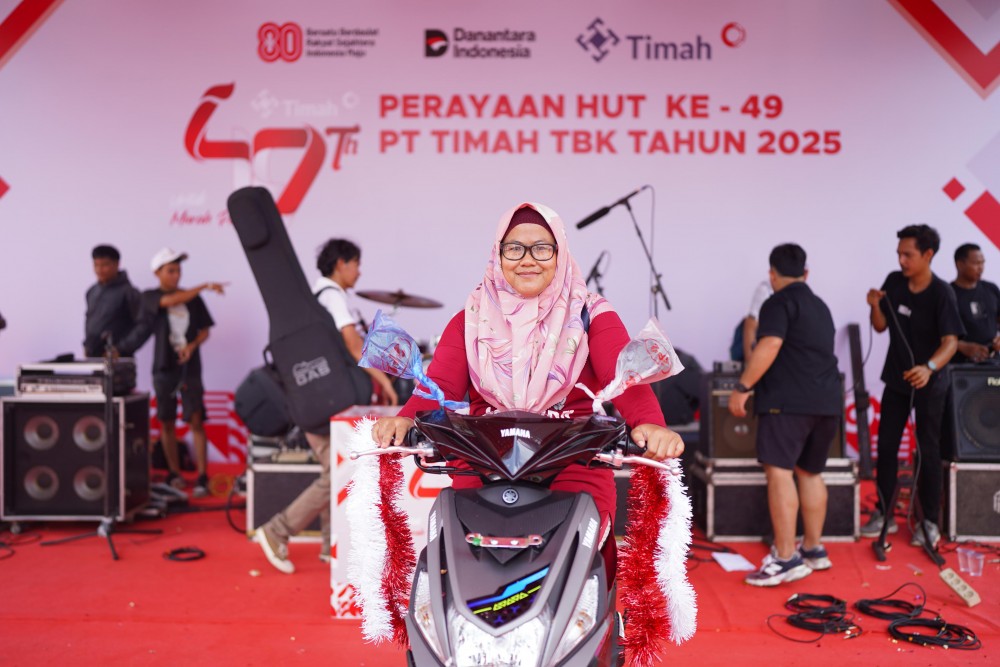 Datang dengan Harapan dan Doa, Indriati Berhasil Bawa Pulang Motor dalam Pekan Sehat HUT ke-49 PT Timah Tbk