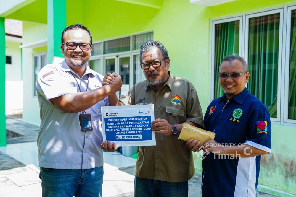 PT TIMAH Tingkatkan Sarana Latihan Atlet Panahan di Belitung Timur