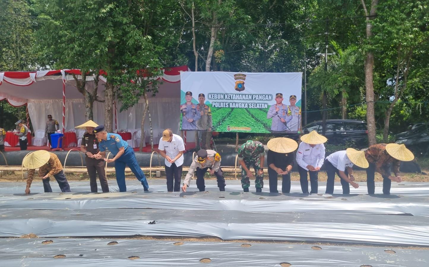 Kapolres Launching Gugus Ketahanan Pangan Serentak di Basel