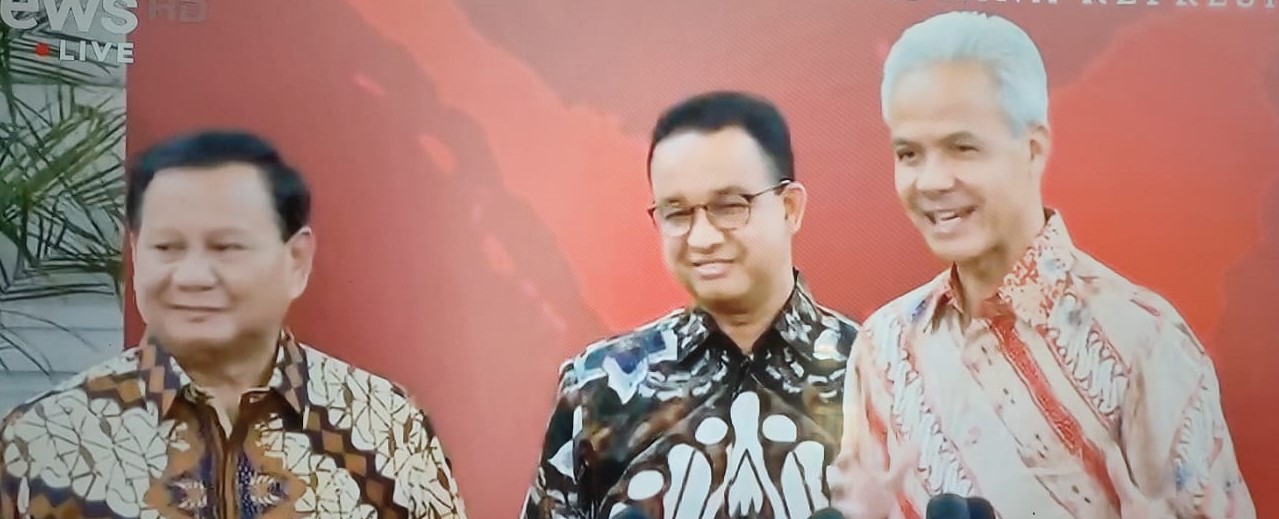 Prabowo: Ngomong Santai, Anies: Presiden Jaga Netralitas, Ganjar: Tak Bahas Soal itu..