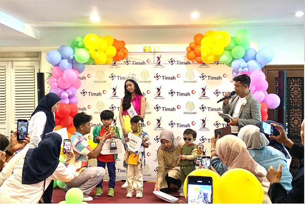 Asah Bakat dan Kreativitas Anak-anak, PT Timah dan TINS ​​Gallery Gelar Fashion Show dan Lomba Mewarnai 