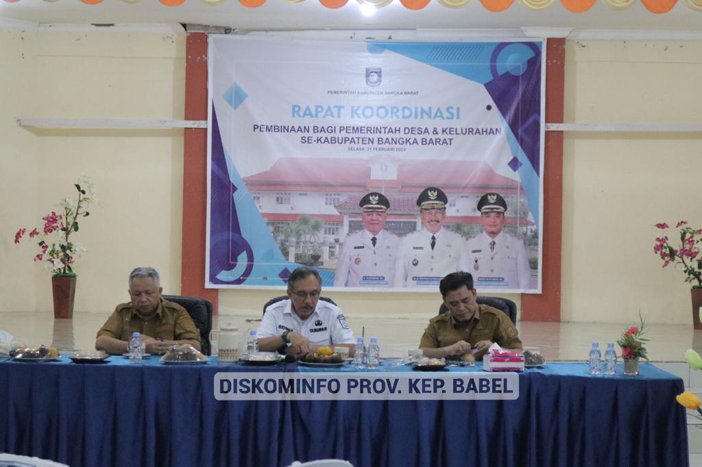 Pj Gubernur Beri Wejangan Kepada Kades Se-Kabupaten Bangka Barat 