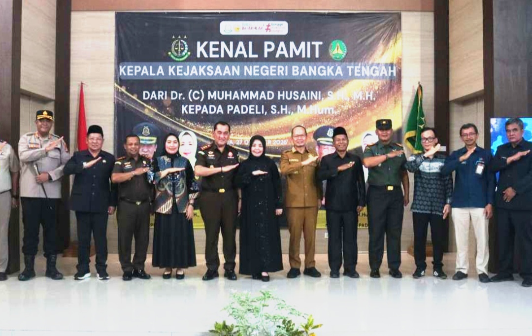 Kajari Bangka Tengah Berganti, Bupati: Sinergi yang Terjalin Akan Terus Kami Lanjutkan