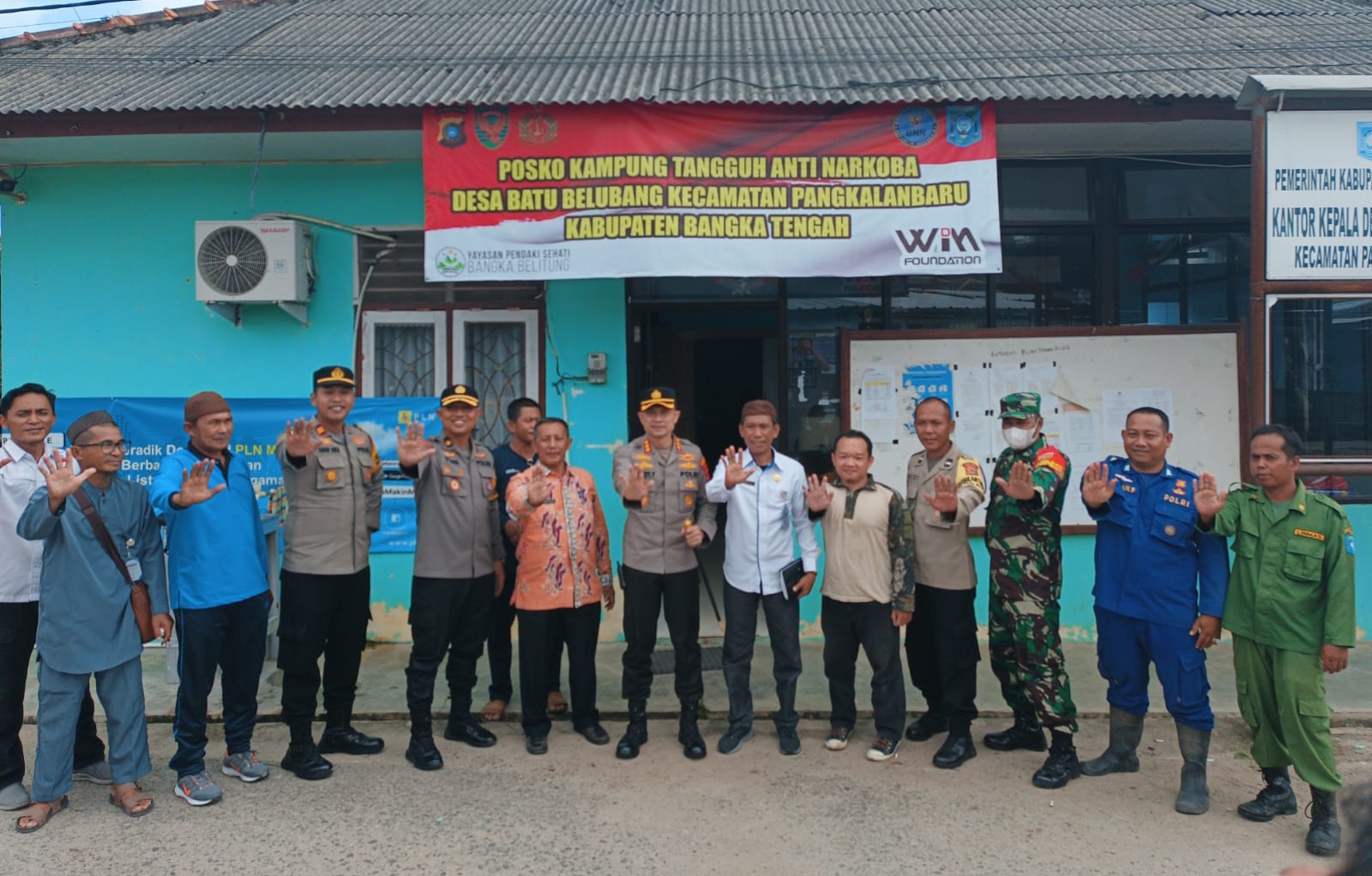 Kapolresta Gatot Resmikan Desa Batu Belubang Jadi Kampung Tangguh Anti Narkoba