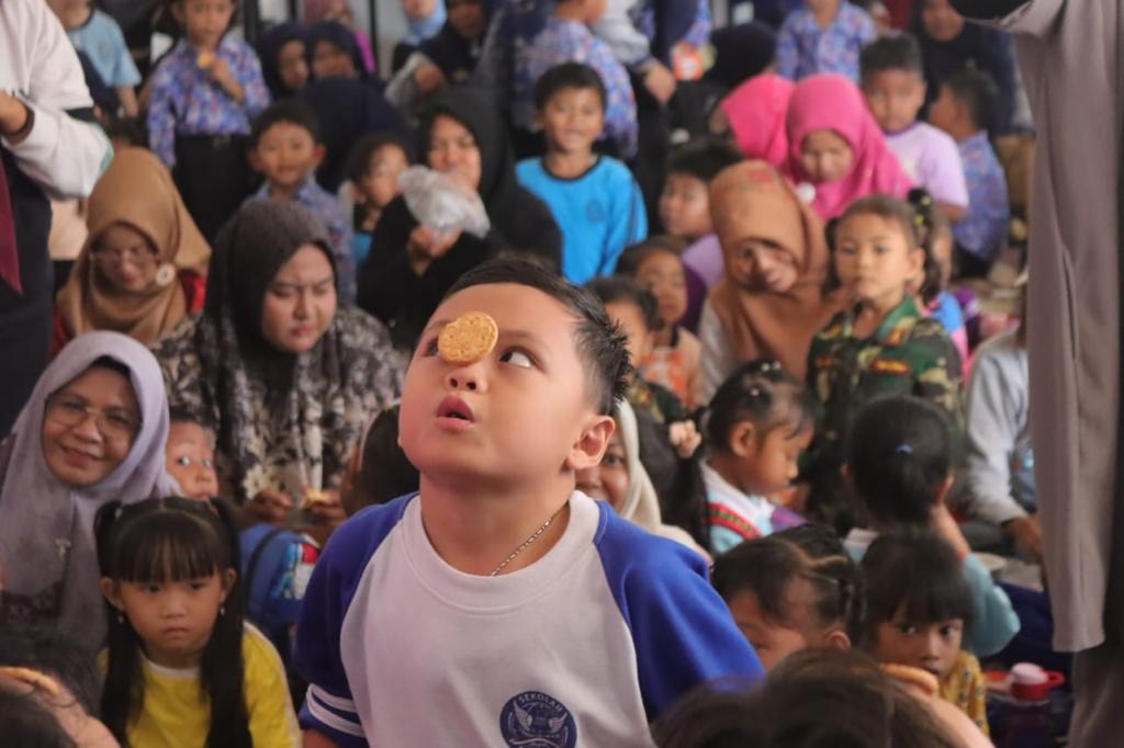 Anak-Anak PAUD Riang Gembira di Wisma Bougenville