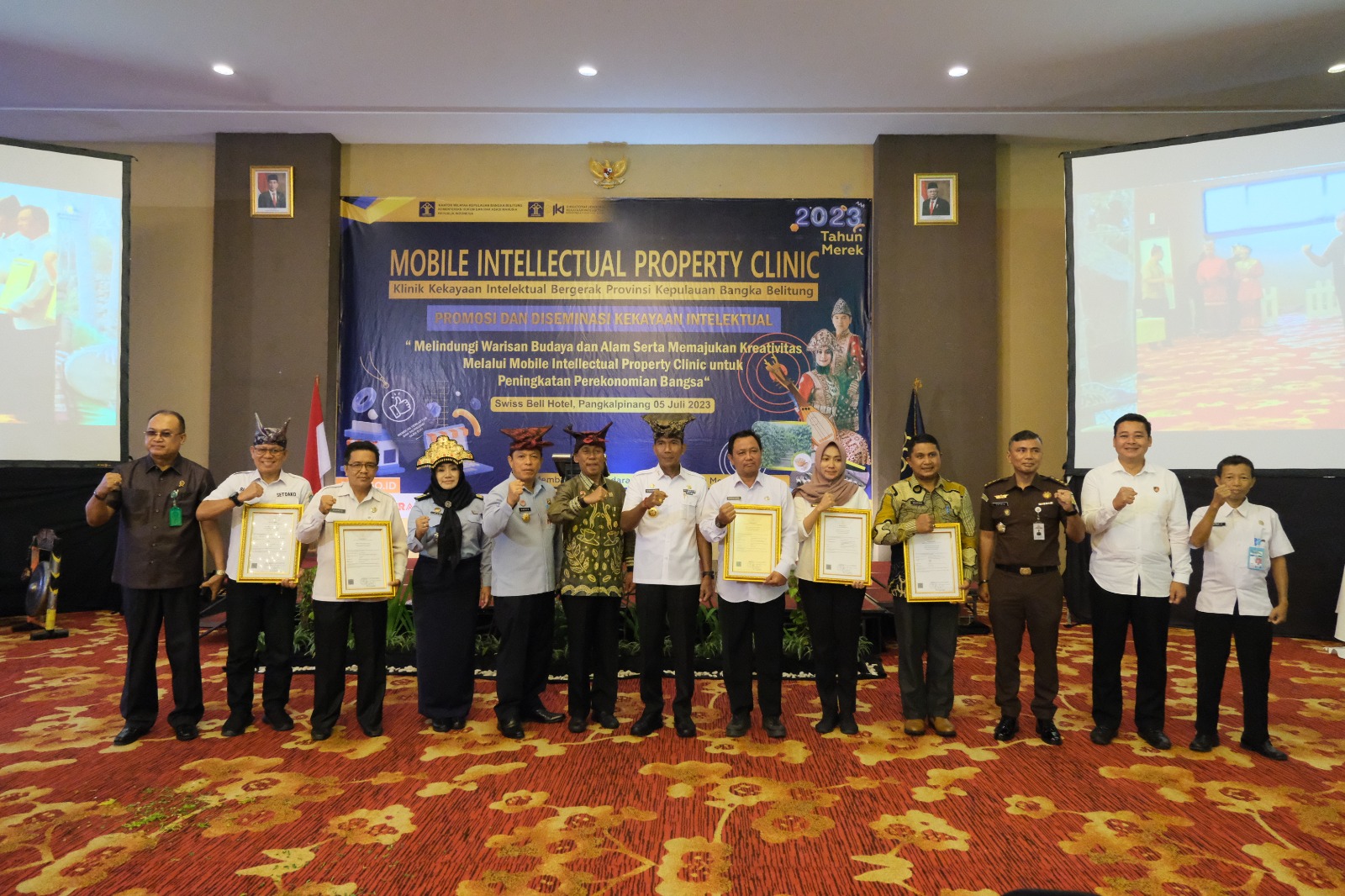 Pj Gubernur Suganda buka Mobile Intellectual Property Clinic Kemenkumham Babel