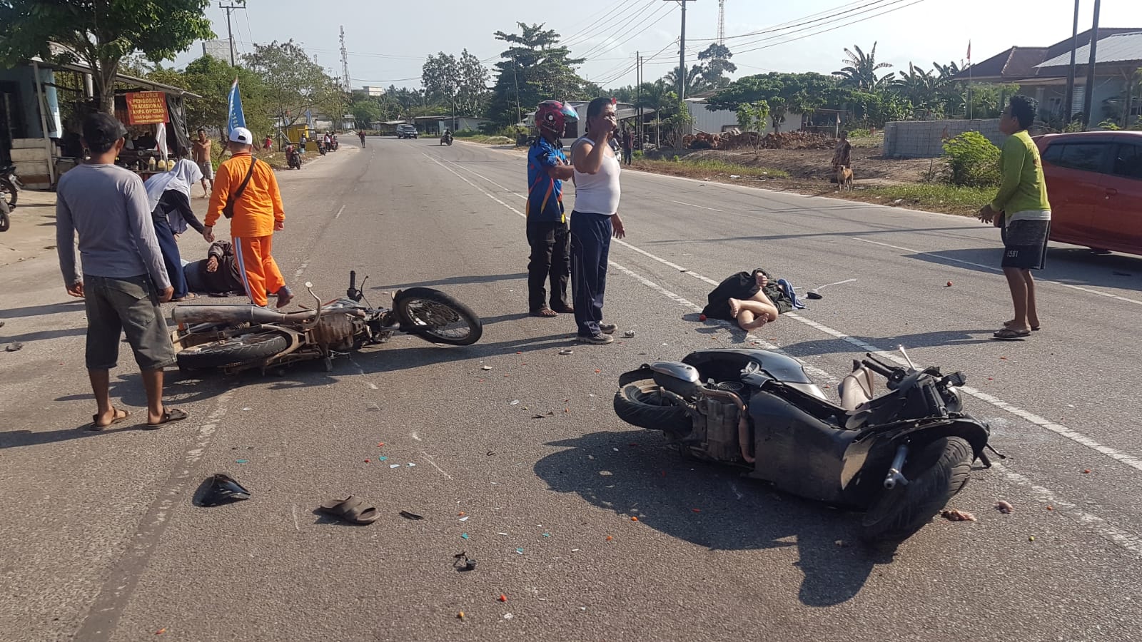 Tabrakan Motor di Simpang Perlang, Begini Kondisi Korban