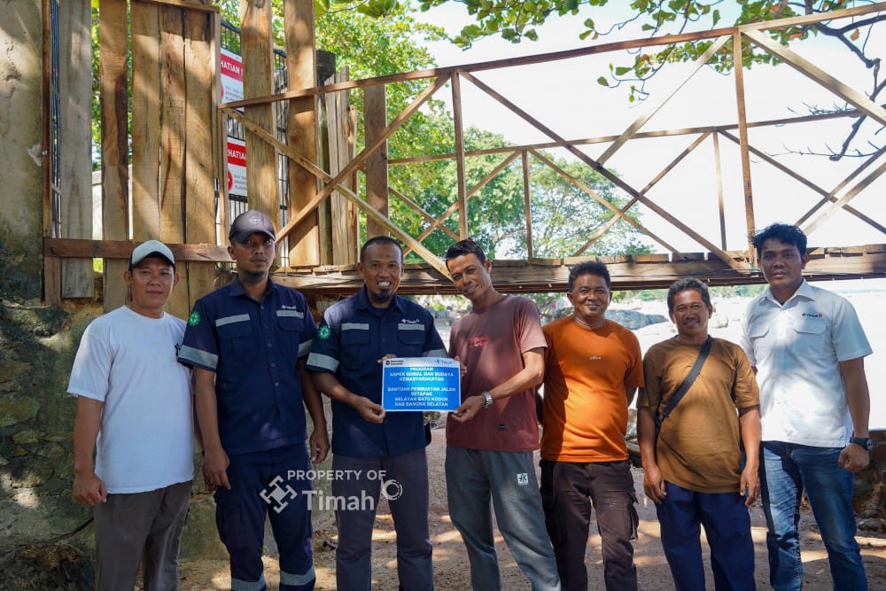 PT Timah Perkuat Infrastruktur Nelayan, Jembatan Akses Batu Kodok Kini Lebih Aman   