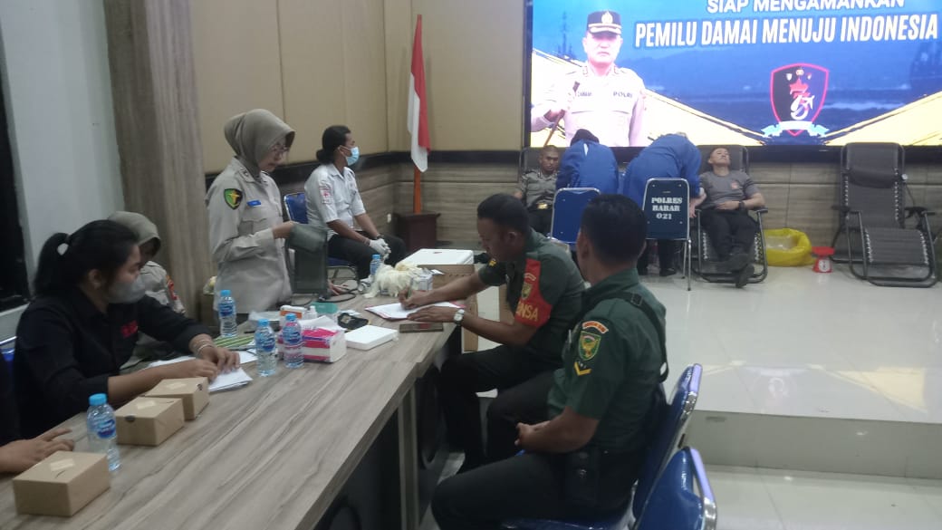 Donor Darah Sambut HUT ke-73 Polairud