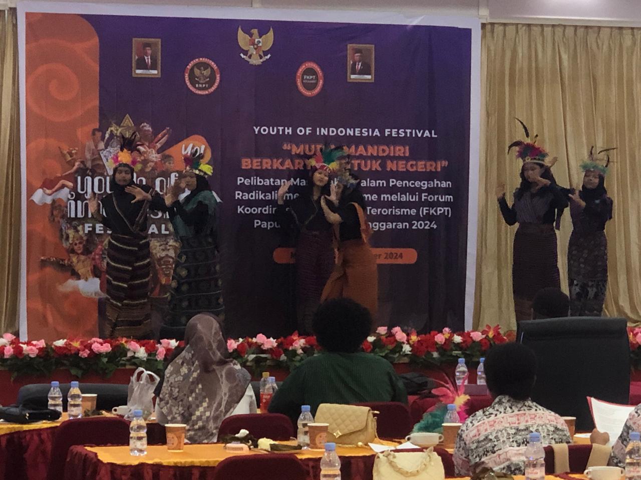 BNPT Bersama Generasi Muda Papua Barat Berkreasi Melawan Terorisme Lewat di Youth of Indonesia