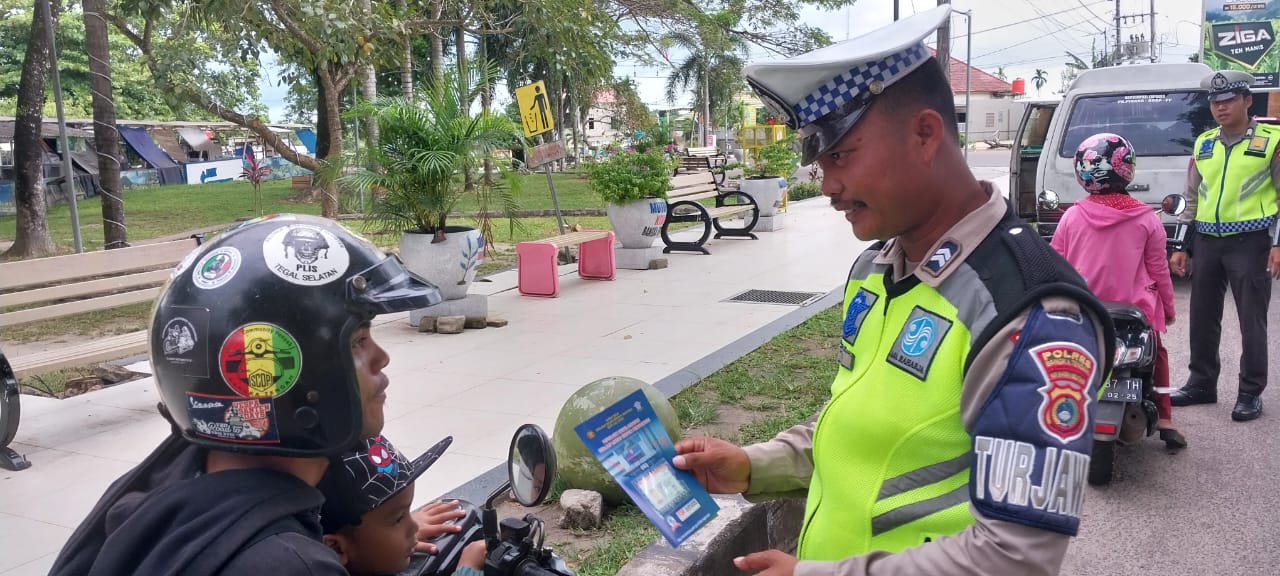 Ops Ketupat Menumbing Dimulai, Sat Lantas Polres Bateng Beri Himbauan ke Pengguna Jalan