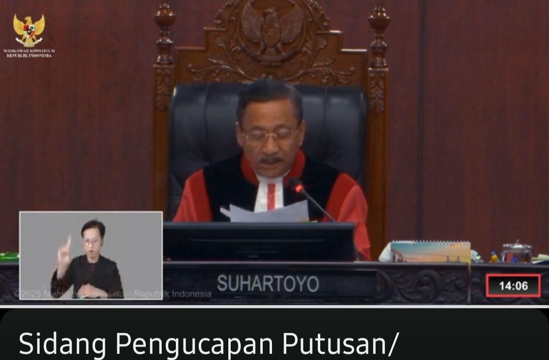 Tok! MK Putuskan Gugatan Pilkada Bangka Tidak Dapat Diterima, Fery - Syahbudin Bupati Wabup Terpilih