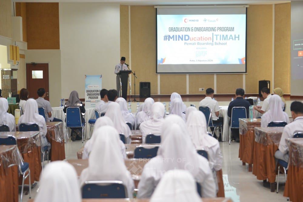 Menuju Generasi Emas 2045, PT Timah dan MIND ID Perkuat Pendidikan Pelajar Pemali Boarding School 