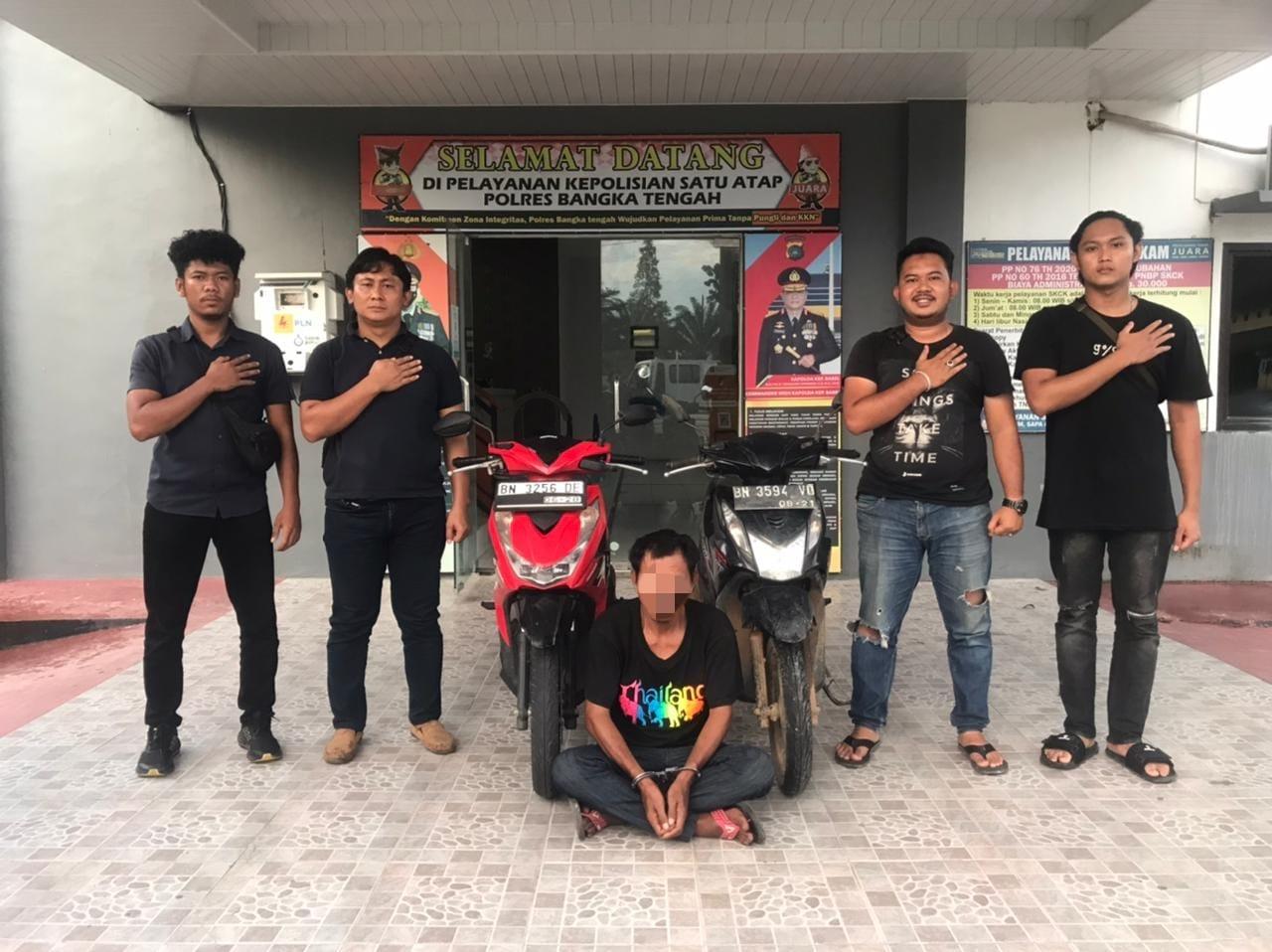 Lagi! Polres Bangka Tengah Ringkus Pelaku Curanmor