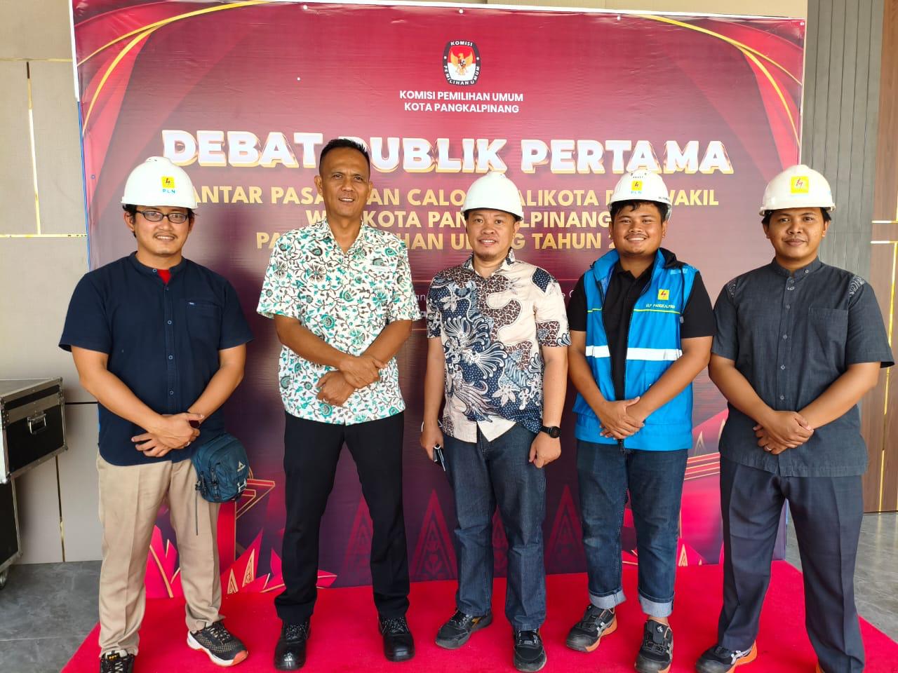PLN UP3 Bangka Sukses Amankan Pasokan Listrik Debat Paslon Pilkada Ulang Pangkalpinang