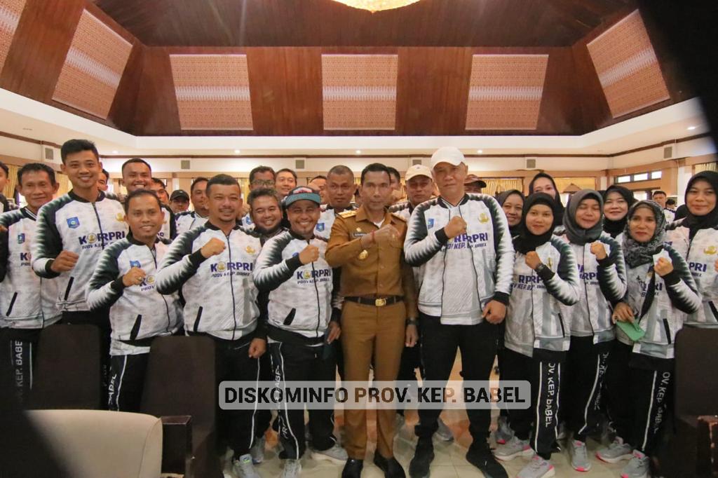 Pemprov. Kep. Babel Lepas 88 Atlet PORNAS XVI KORPRI ke Semarang