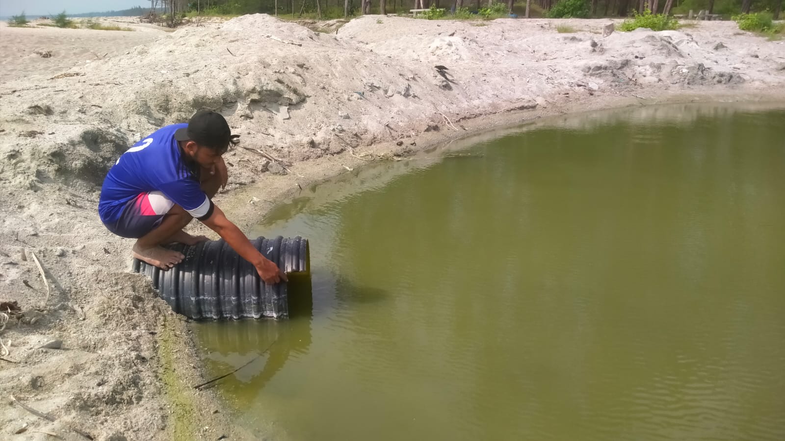 Pantai Cemara Tercemar, Diduga Karena Limbah Ini