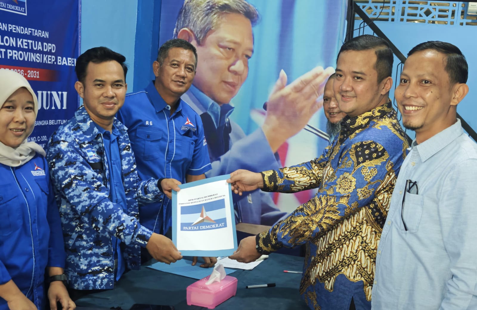 Bustomi Lukas Jadi Bakal Calon Pertama Ketua DPD Demokrat Bangka Belitung