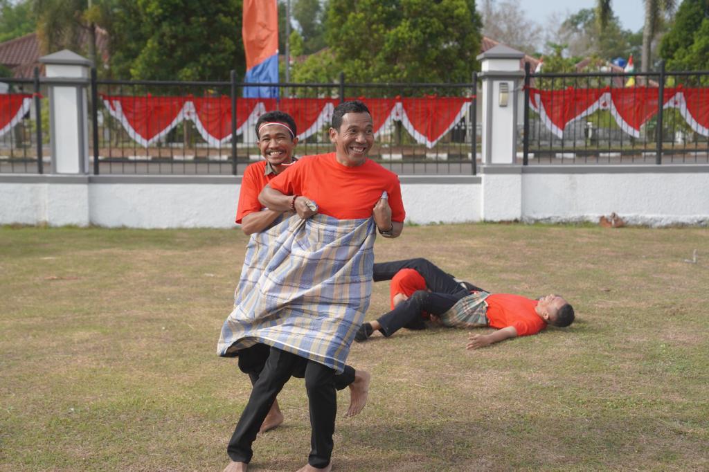 Begini Keseruan Lomba Agustusan Pj Gubernur Suganda di Rumah Dinas Gubernur Kep. Babel