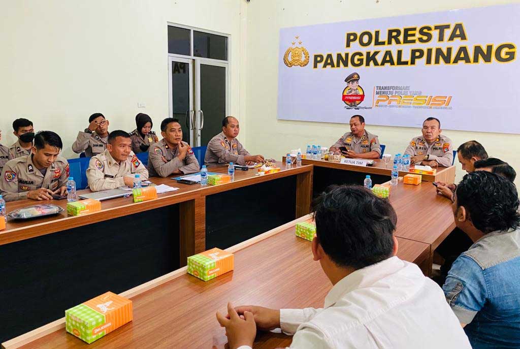 Itwasda Polda Babel Pantau Zona Integritas Polresta Pangkalpinang Dalam Mempertahankan WBK