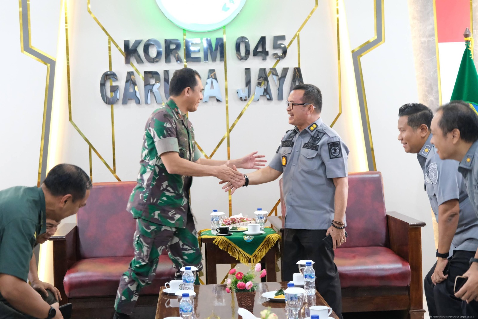 Kakanwil Kemenkum Babel Lakukan Audiensi dan Silaturahmi Ke BNNP dan Korem 045/Garuda Jaya