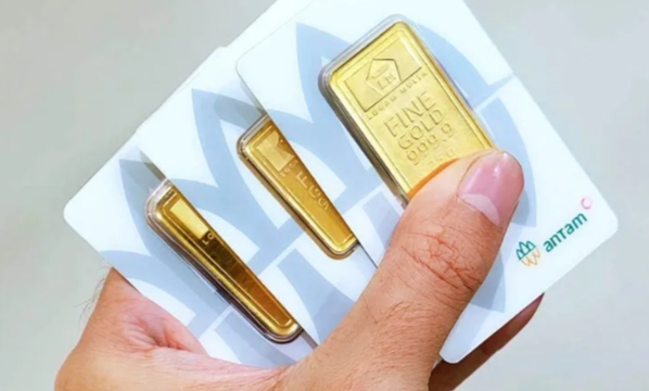 Harga emas Antam hari ini naik tipis Rp1.000 jadi Rp1,908 juta/gram