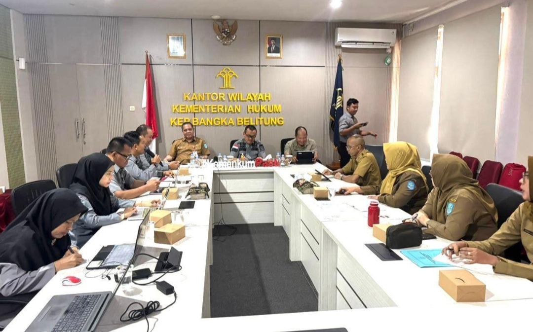 Kanwil Kemenkum Babel Harmonisasikan Ranperkada Kabupaten Bangka