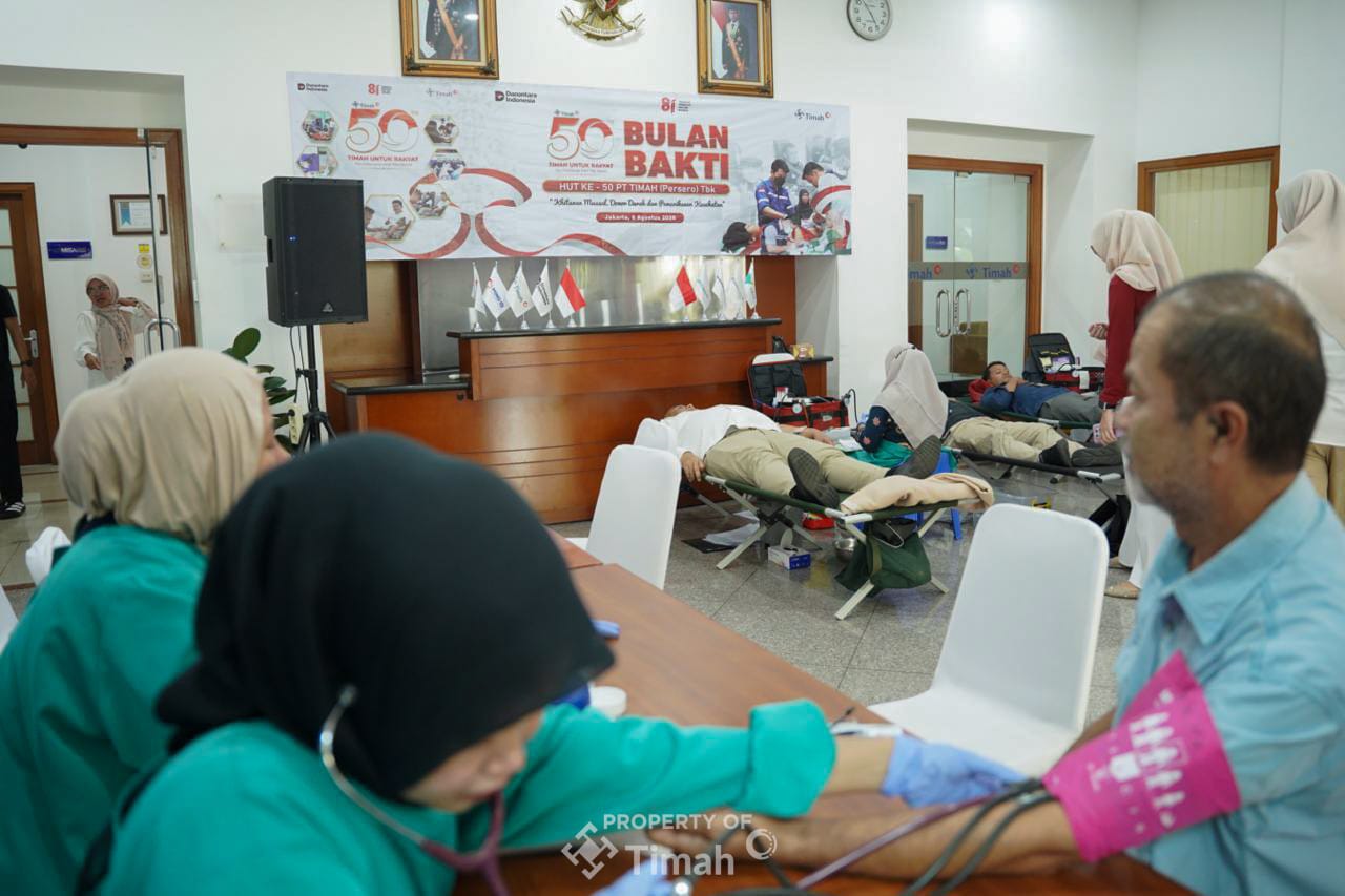 Dari Jakarta hingga Kundur, Donor Darah Bulan Bakti PT Timah Kumpulkan 576 Kantong