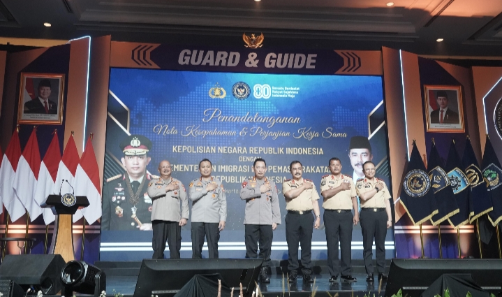 Perkuat Sinergi Kemenimipas-Polri Teken Nota Kesepahaman dan Perjanjian Kerja Sama