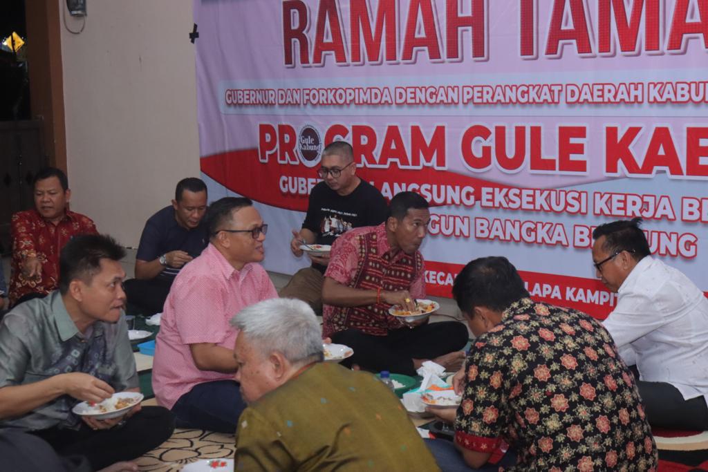 Program Kerja Gule Kabung, Pj Gubernur dan Rombongan Makan Bedulang