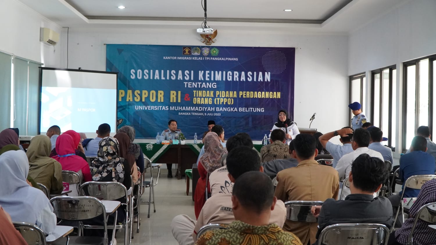 Sosialisasi di Unmuh Babel, Kantor Imigrasi Ingatkan Mahasiswa Rentan Jadi Target Perdagangan Orang