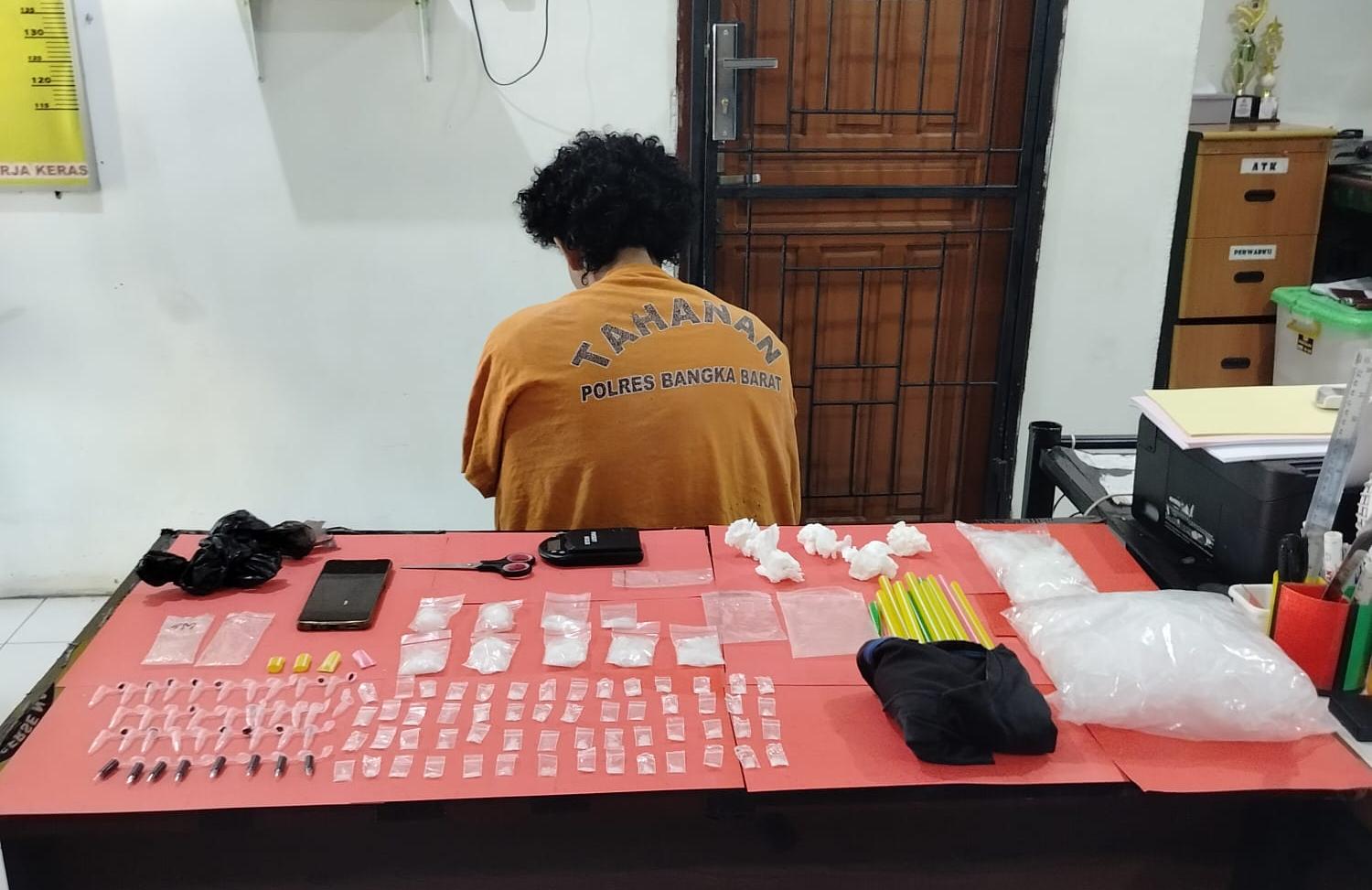 85 Gram Sabu Digagalkan Polres Bangka Barat Beredar Di Desa Mayang