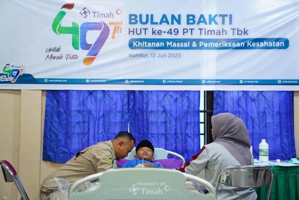 PT Timah Kembali Gelar Khitanan Massal, Warga Kundur Antusias Ikuti Program Bulan Bakti