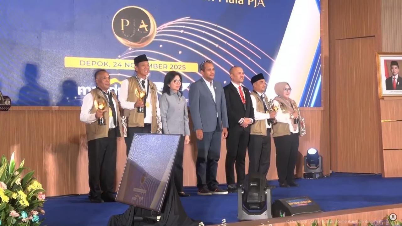 Kanwil Kemenkum Babel Ikuti Pembukaan Peacemaker Justice Award 2025 Secara Virtual
