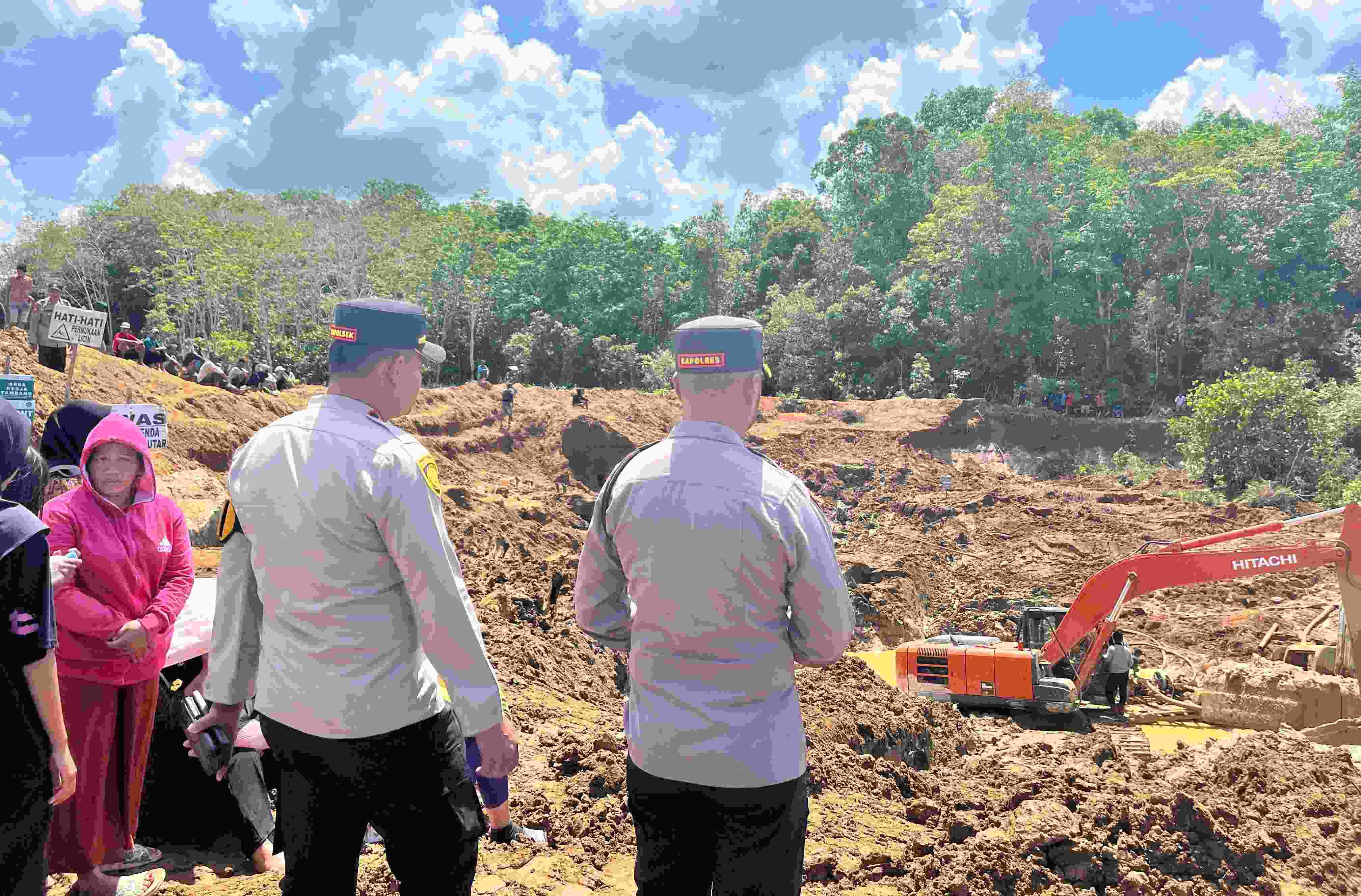 Kapolres Bangka Barat Turun ke Lokasi Tambang yang Timbun 3 Penambang
