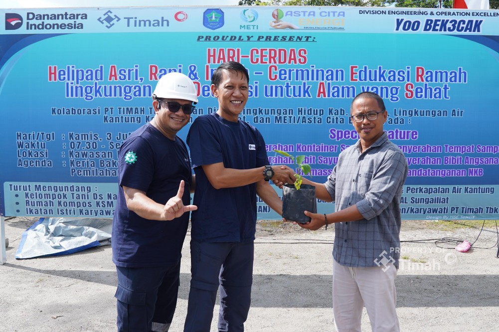 Dukung Ketahanan Pangan, PT Timah Bersama Kelompok Tani Nangnung Mulai Tanam Sayur dan Buah-buahan