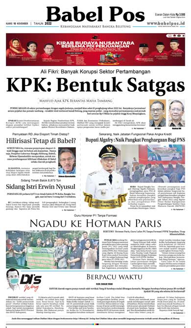 Babel Pos Kamis 10 November 2022