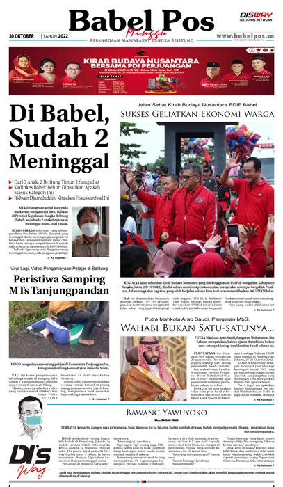 Babel Pos Minggu,-30-Oktober-2022