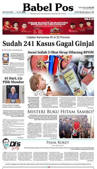 Babel Pos Sabtu 22 Oktober 2022