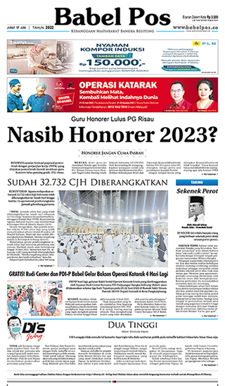 Babel Pos Jumat 17 Juni 2022