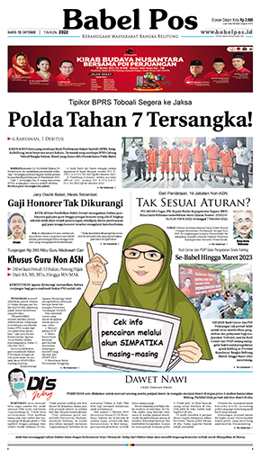 Babel Pos Kamis, 13 Oktober 2022