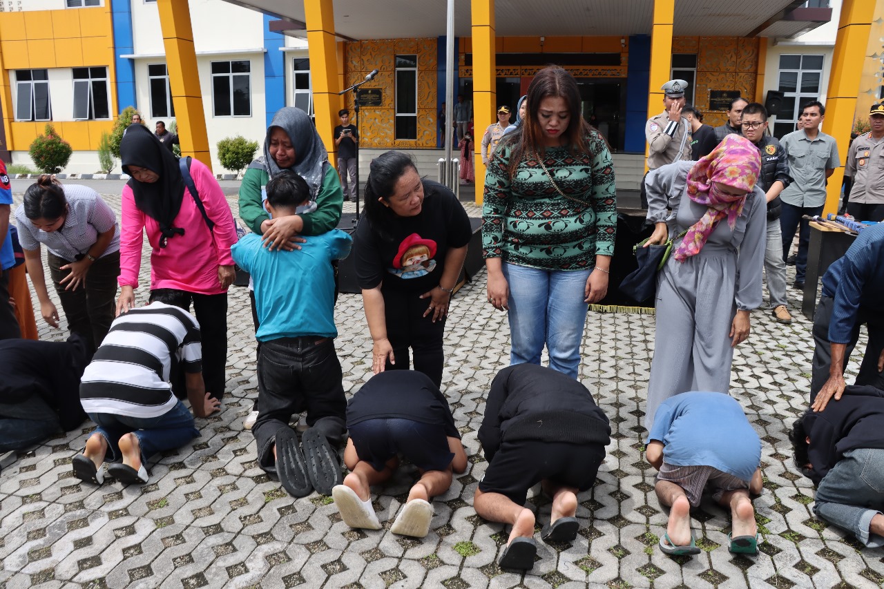 Dua Gengster di Pangkalpinang Deklarasi Bubarkan Diri, Sepakati 5 Poin Perjanjian Ini